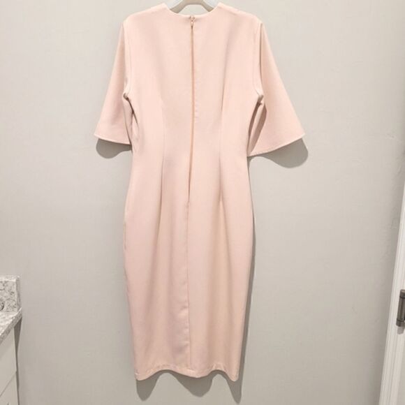 ASOS flutter sleeve 👗dress,  front slit. Size 0 - Picture 7 of 11